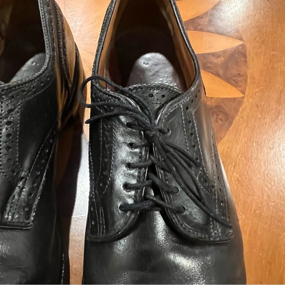Allen Edmonds Sanford Cap Toe Black Leather Oxfords 11.5 Dress Shoes - Picture 9 of 16